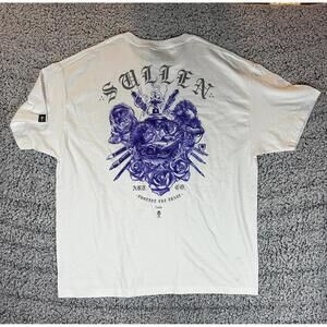 Sullen Art Collective Lowbo T Shirt 2X White Graphic Tee NWT